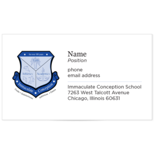 Immaculate Conception Business Cards