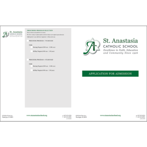 St. Anastasia- Enrollment Application