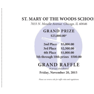 SMOW Grand Raffle Ticket 8.5 x 3.5