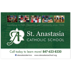 St. Anastasia banner 54 x 36